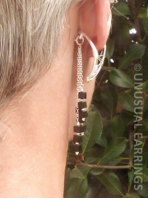 Sierra - Sterling Silver & Black Onyx with dangle