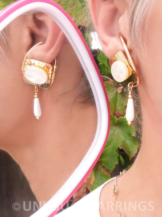 Solana - Gold Filled with Mother of Pearl
