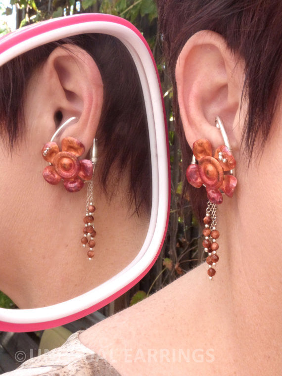 Gaviota - Copper Flower with dangle