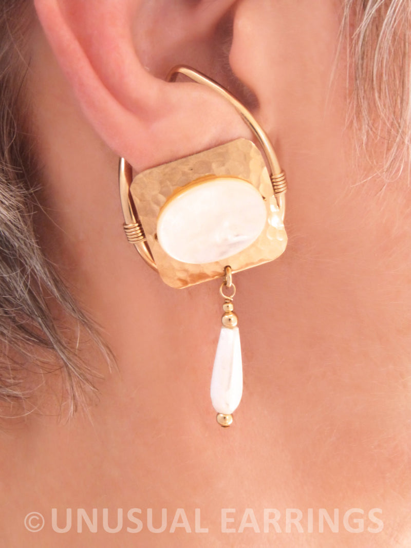 Solana - Gold Filled with Mother of Pearl