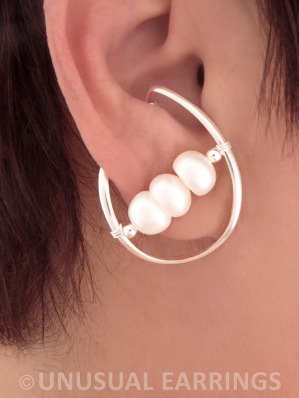 Perris - Sterling Silver big pearl